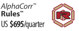 AlphaCorr Rules